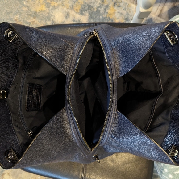 Coach Purse/Bag Dark Blue - Picture 2 of 7